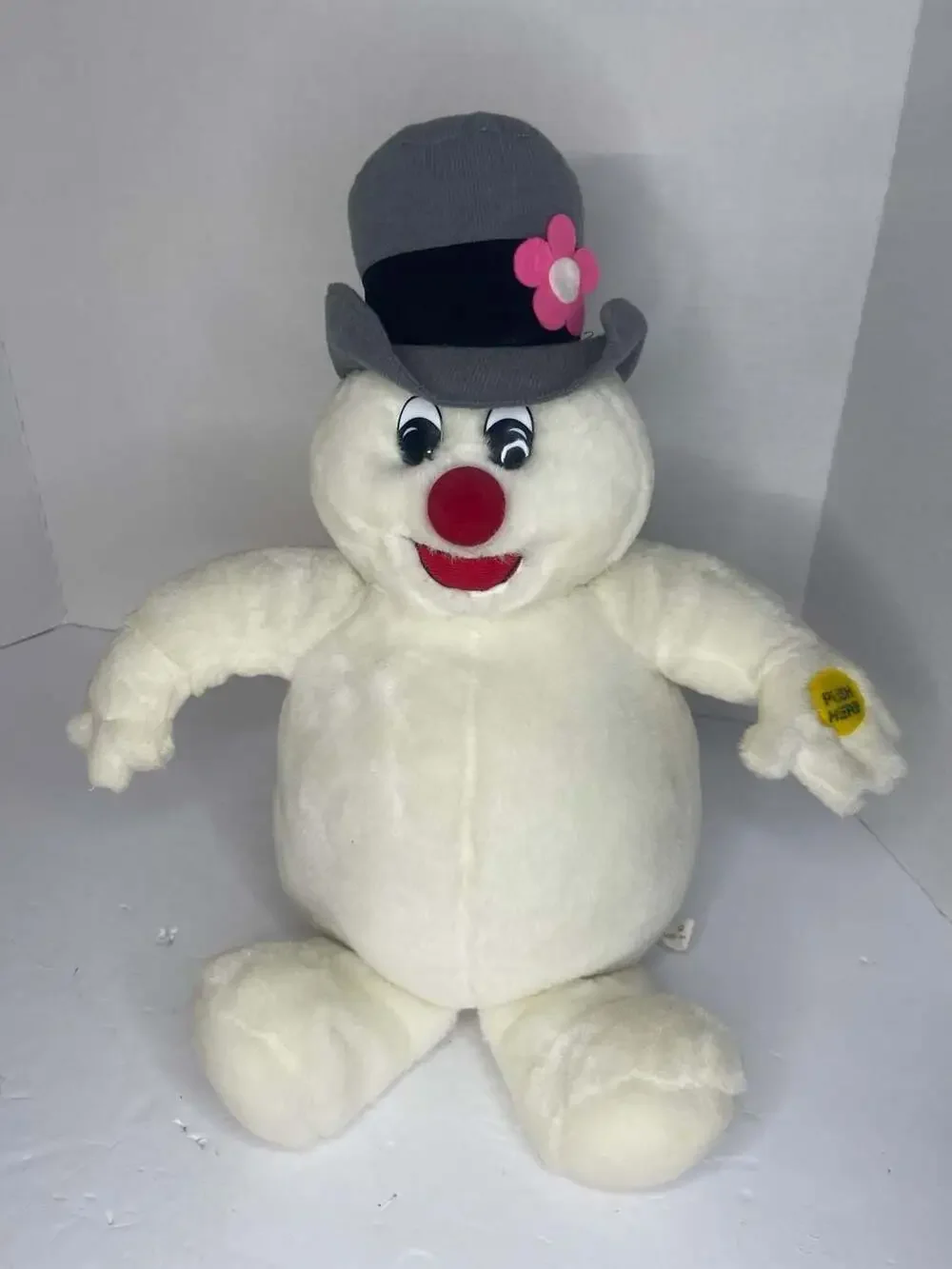 Gemmy Vintage 15” Frosty The Snowman Plush Musical Toy 1990s Works